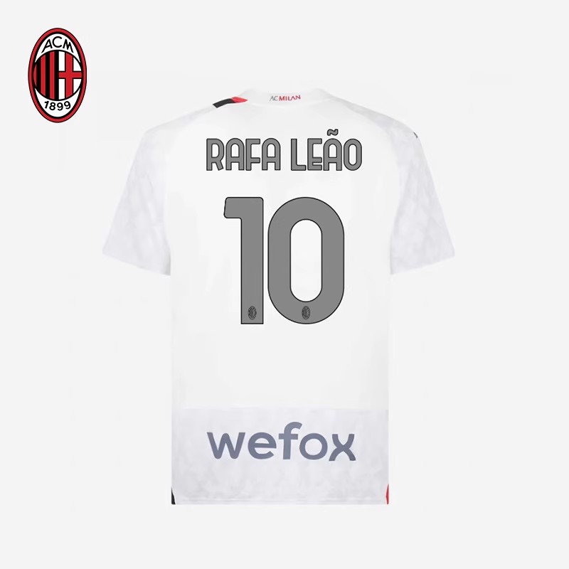 Milan 23 24 Away White RAFALEAO Soccer Jersey